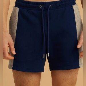 Mens ASOS Design shorts Blue Gray drawstring Size XL